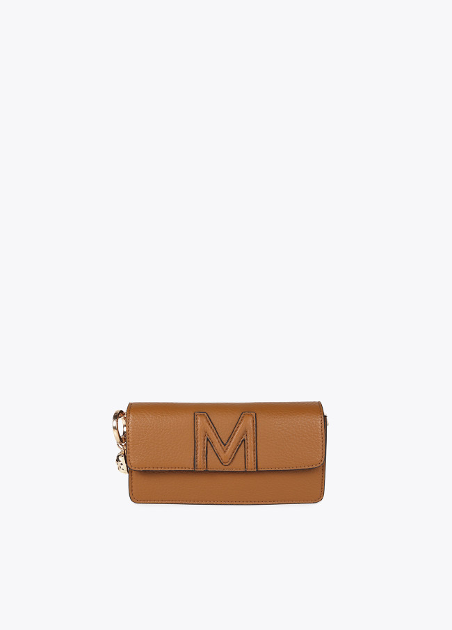 Bandoulière Baguette Effet Cuir avec M en Relief