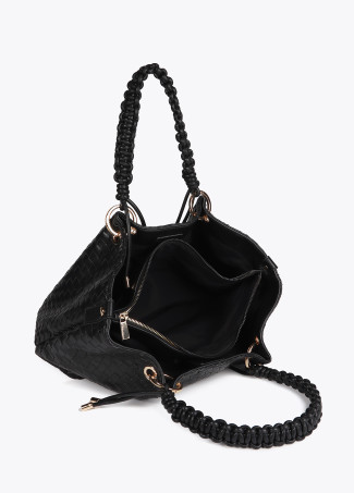 Braided Faux Leather Shopper - Lola Casademunt