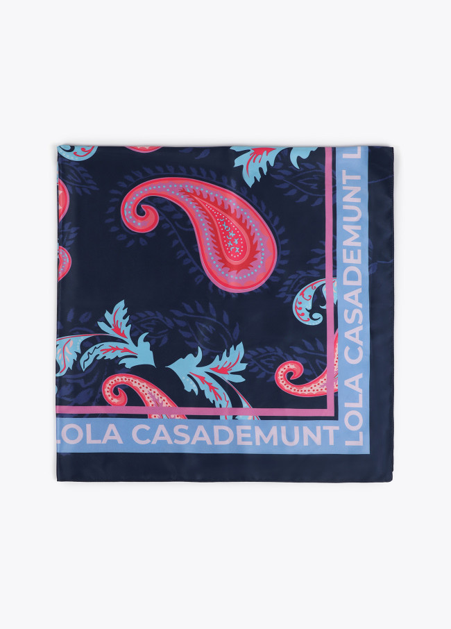 Paisley print scarf