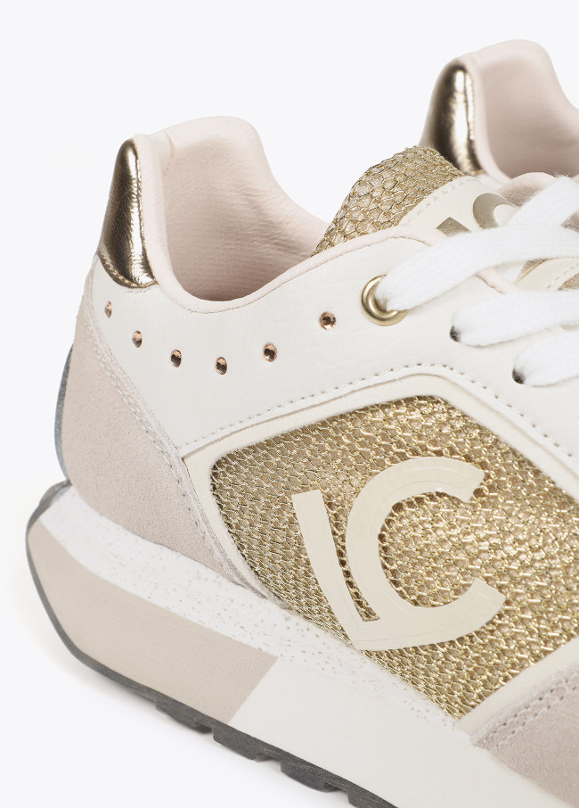 Animal print trainers with personalised sole...