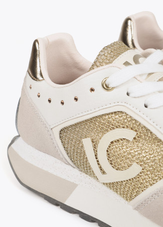 Animal print trainers with personalised sole and leather details