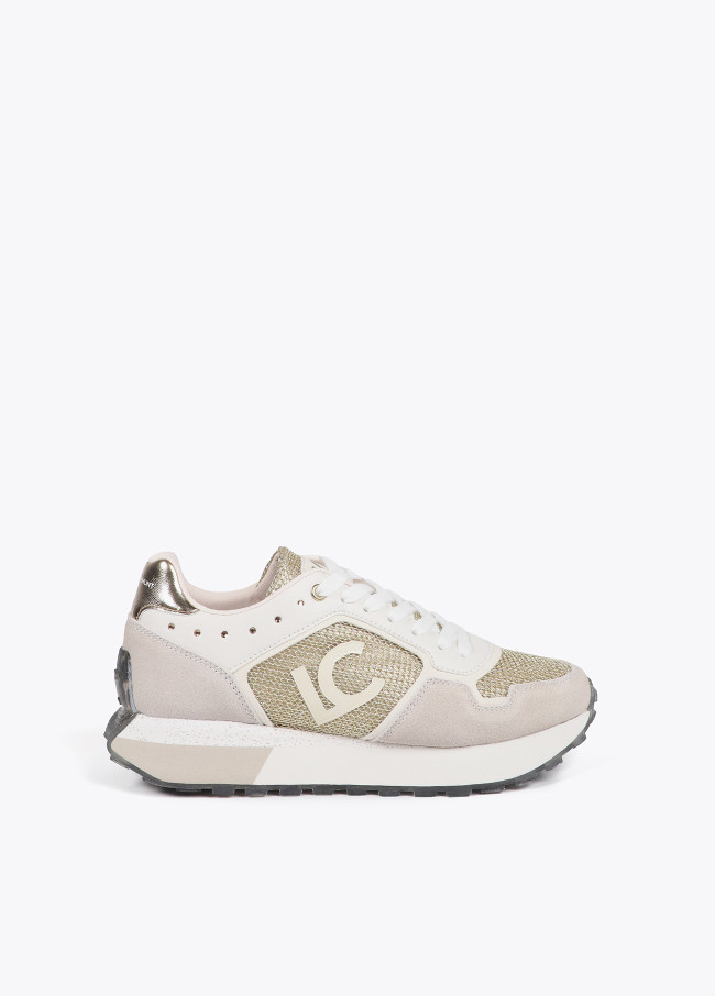 Animal print trainers with personalised sole...