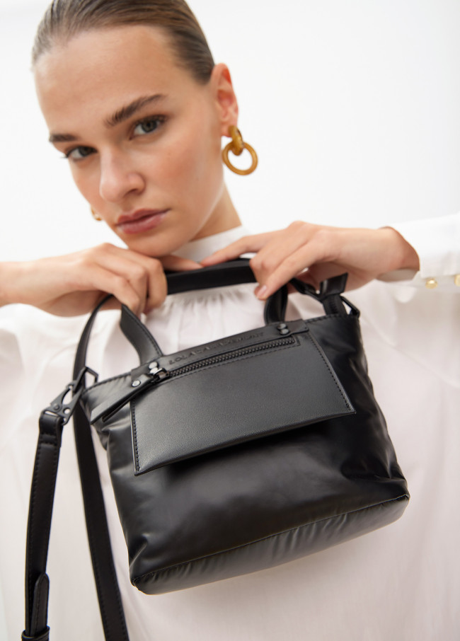 Mini shopper nylon satinado