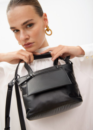 Mini shopper nylon satinado