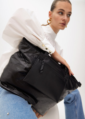 Shopper nylon satinado