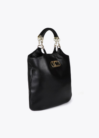 Borsa Shopper Effetto Pelle Manico Intrecciato - Lola Casademunt