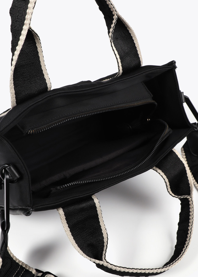 Mini shopper em tecido neoprene com logotipo de...