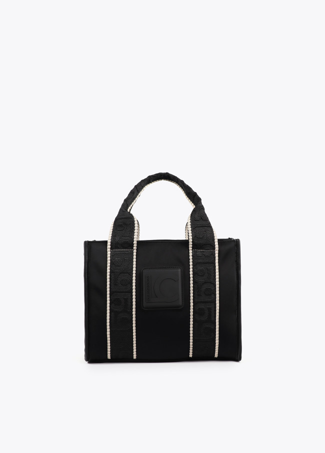 Mini shopper en tejido tipo neopreno