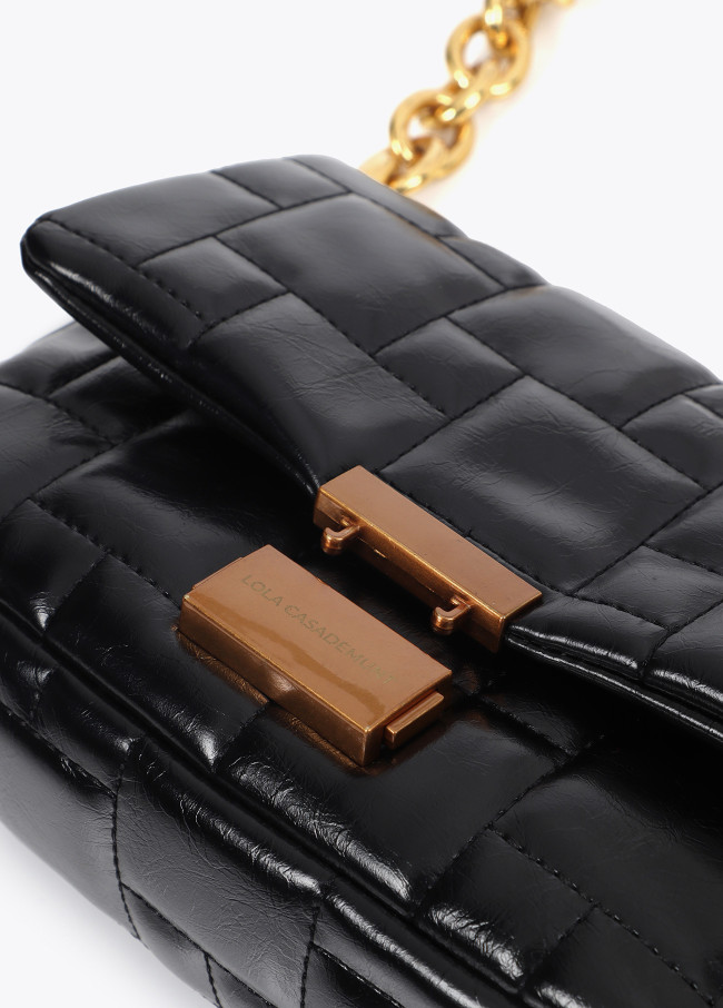 Quilted personalised crossbody bag with...