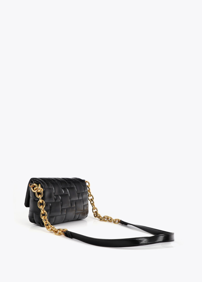 Quilted personalised crossbody bag with...