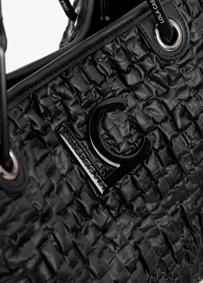 Sac effet cuir froncé