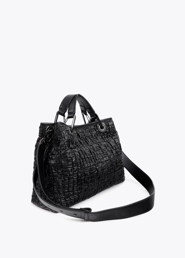 Sac effet cuir froncé