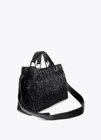 Sac effet cuir froncé
