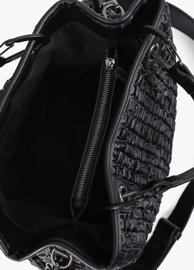 Sac effet cuir froncé