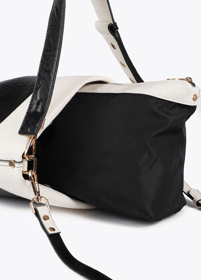 Bolso hobo bicolor