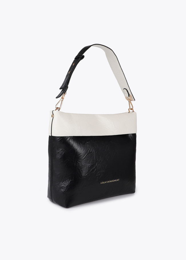 Bolso hobo bicolor