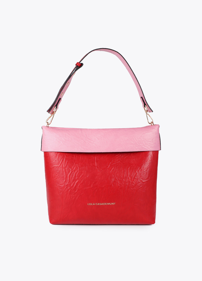 Bolso hobo bicolor