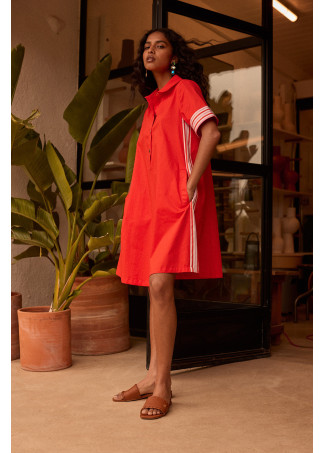 Vestido Camisero corto manga corta