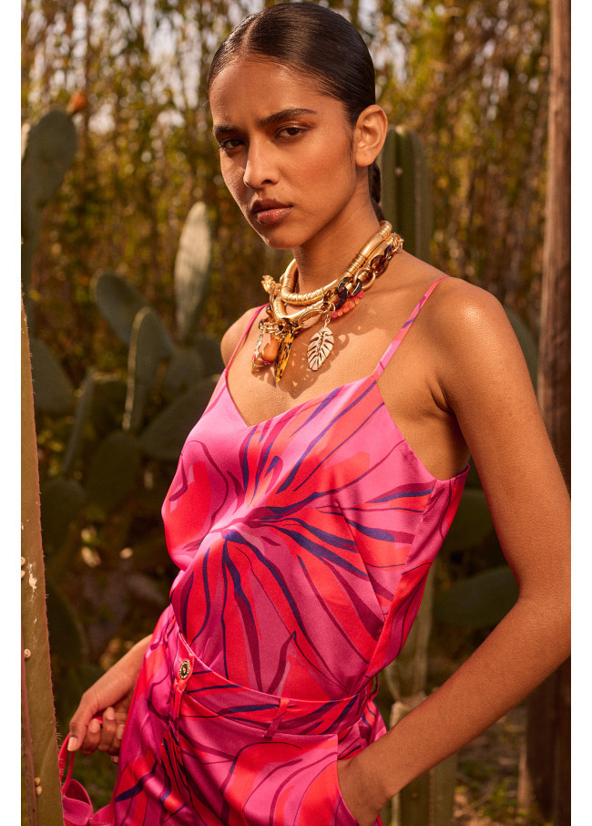 Top lencero estampado