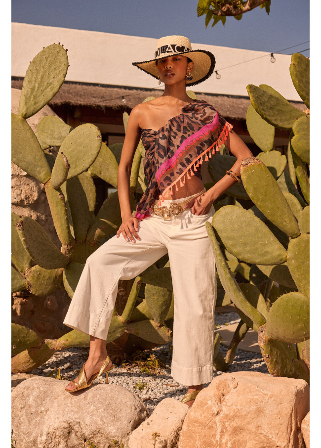 Pareo estampado leopardo