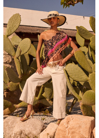 Paréo imprimé léopard