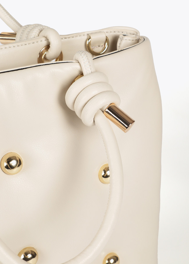 Bolso acolchado efecto piel