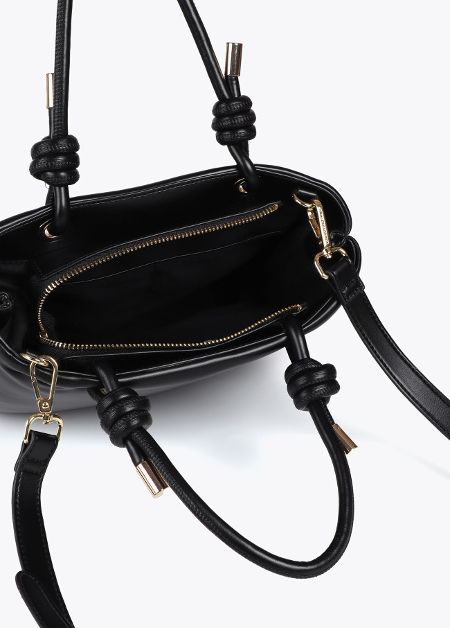 Bolso acolchado efecto piel