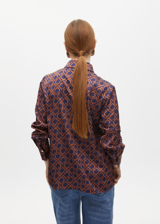 Chemise à Motif Logo Droit