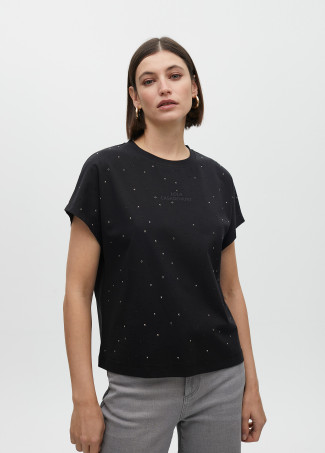 Camiseta detalle pedrería