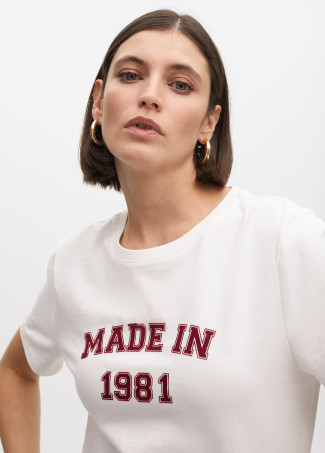 Short sleeve made in 1981 T-shirt