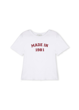 Short sleeve made in 1981 T-shirt