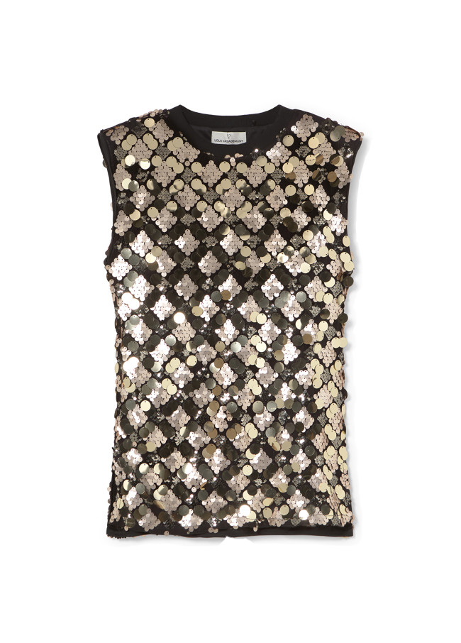 To lentejuelas doradas