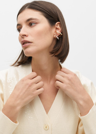 Knit cardigan with sequin details