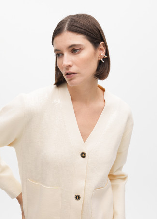 Cardigan punto detalle lentejuelas