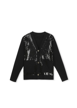 Knit cardigan with sequin details