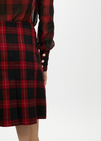 Check mini skirt