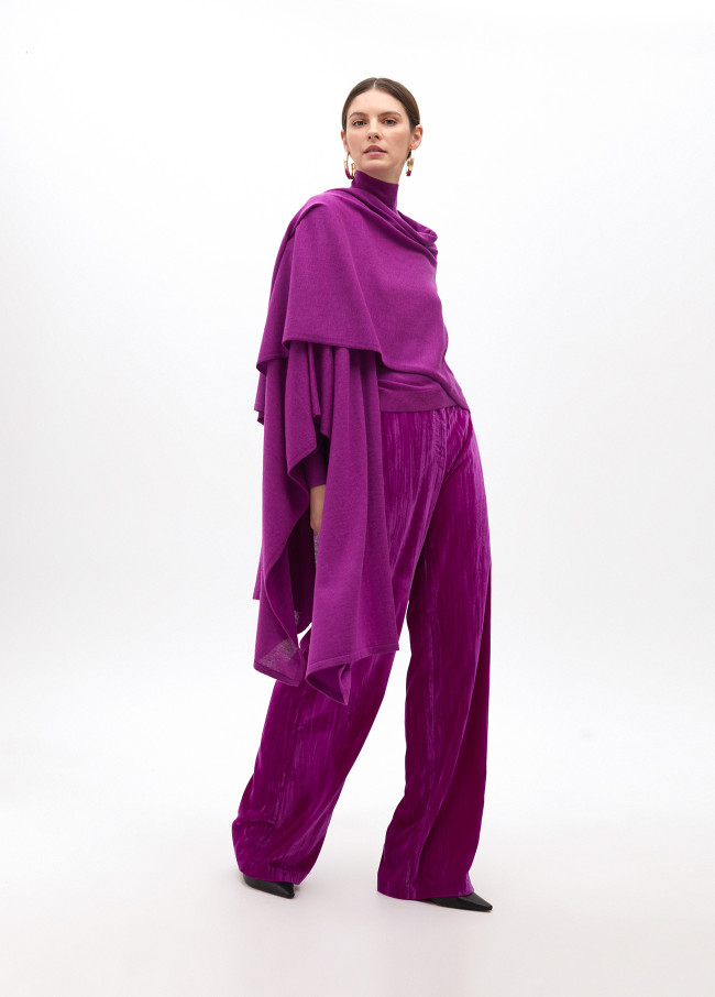 Pull col roulé en laine