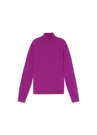 Pull col roulé en laine