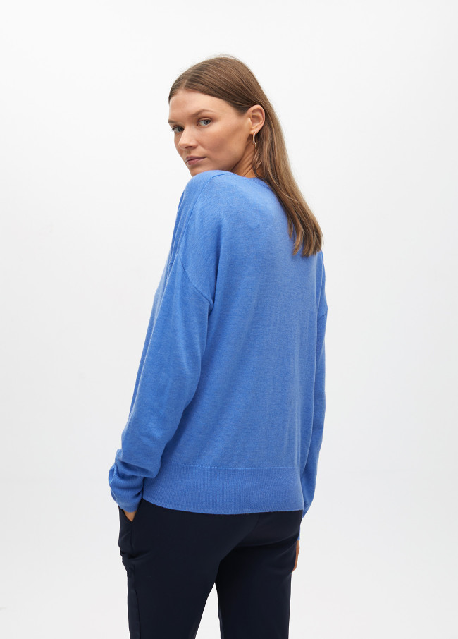 Maglione collo a V largo