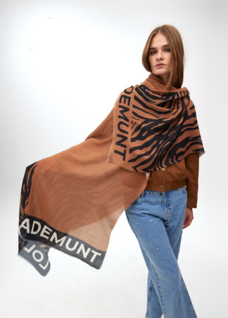 Lenço Estampado Zebra e Liso