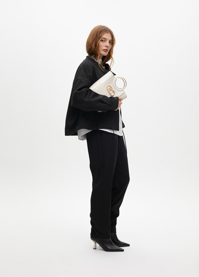 Jacket with adjustable waist