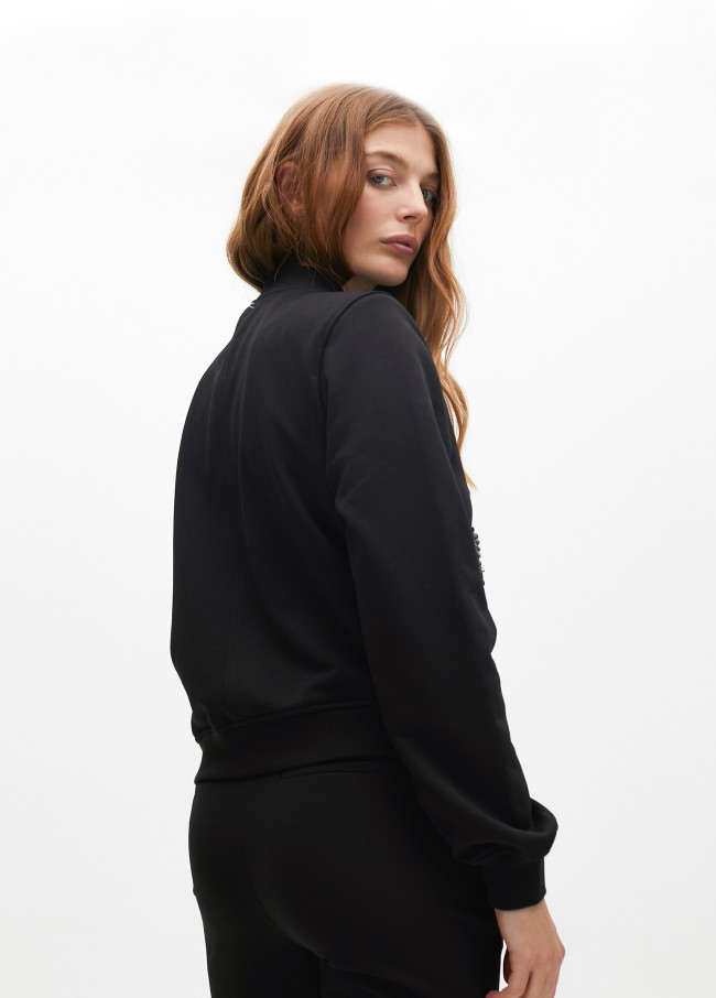 Bomber avec Détails Poches Bijou