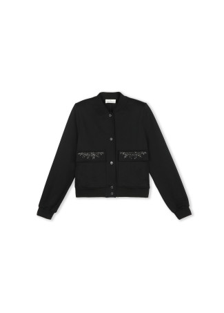 Bomber detail jewel pockets