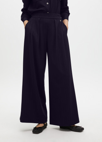 Pantalón raya diplomática lamé pinza