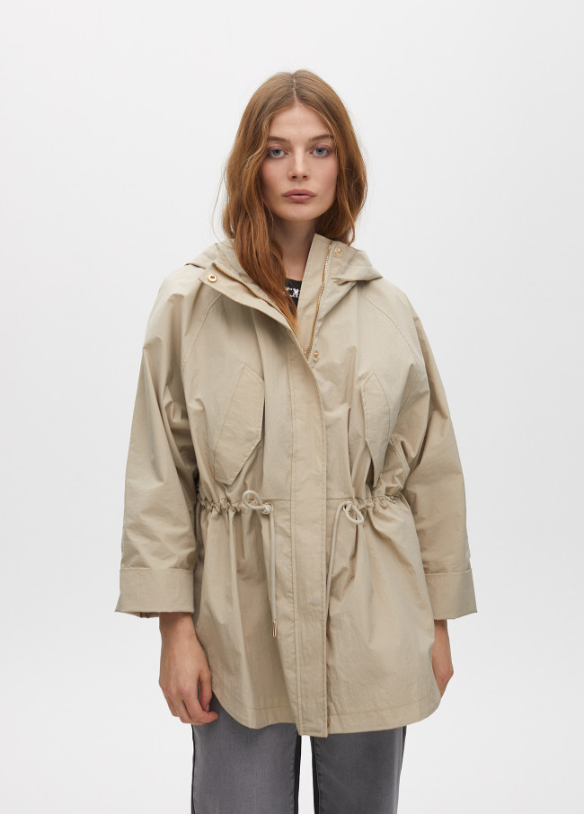 Parka Oversized Cintura Ajustável