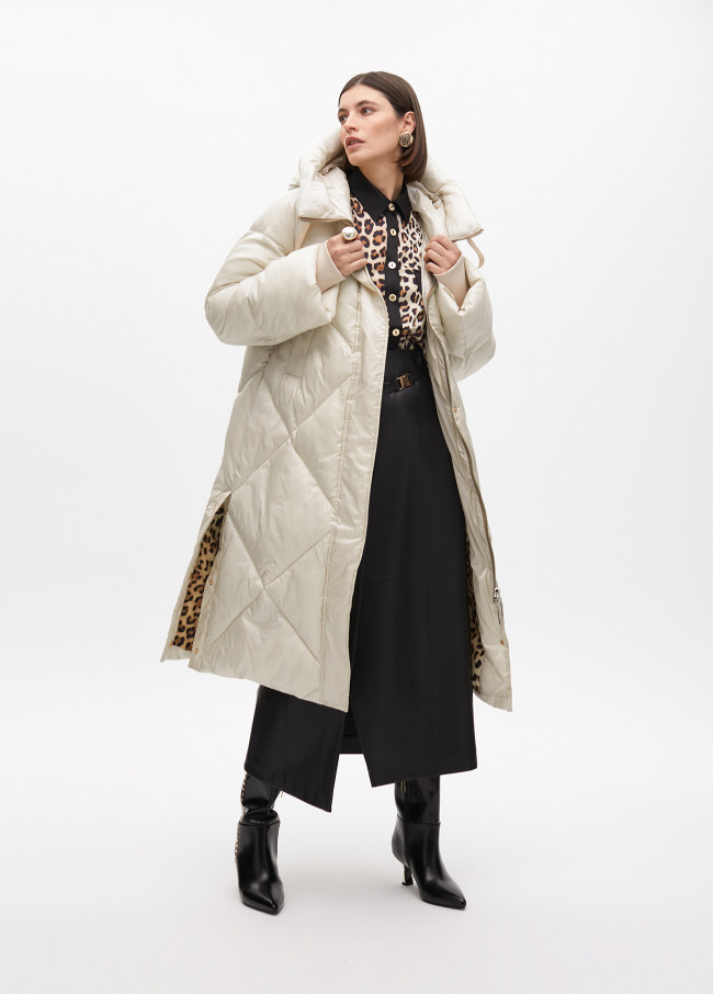 Padded hooded coat