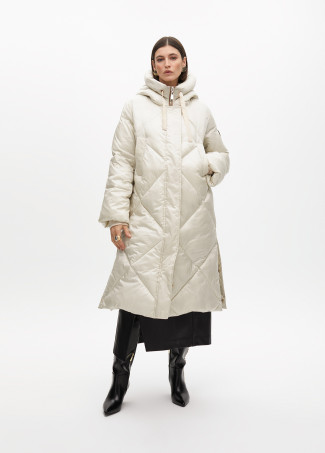 Anorak plumas con capucha