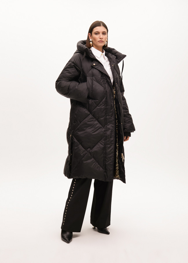Padded hooded coat
