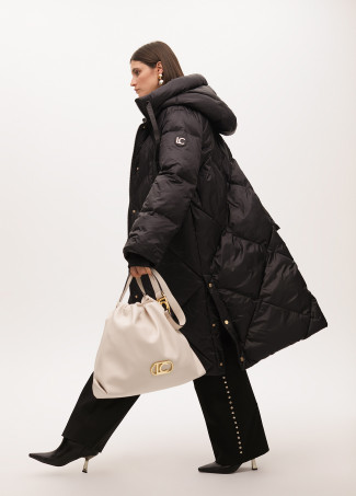 Padded hooded coat