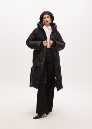Padded hooded coat